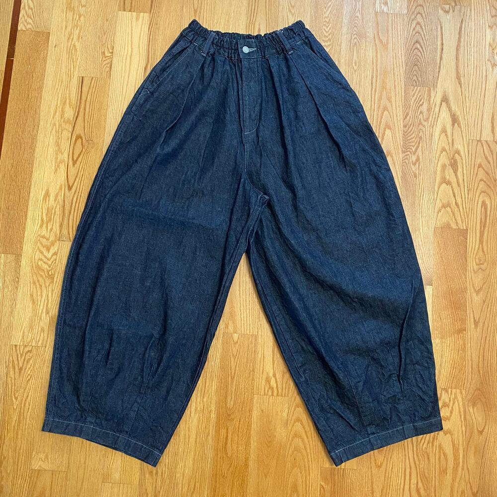 [Sold] Harvesty Circus Pants 100% cotton Made in Japan wide leg jeans elastic
